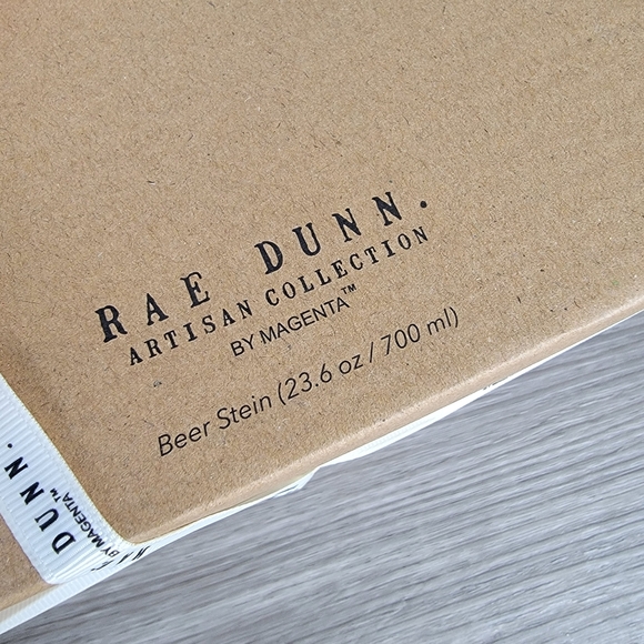 Rae Dunn 2 Beer Stein Mug Gift Set - Picture 6 of 7